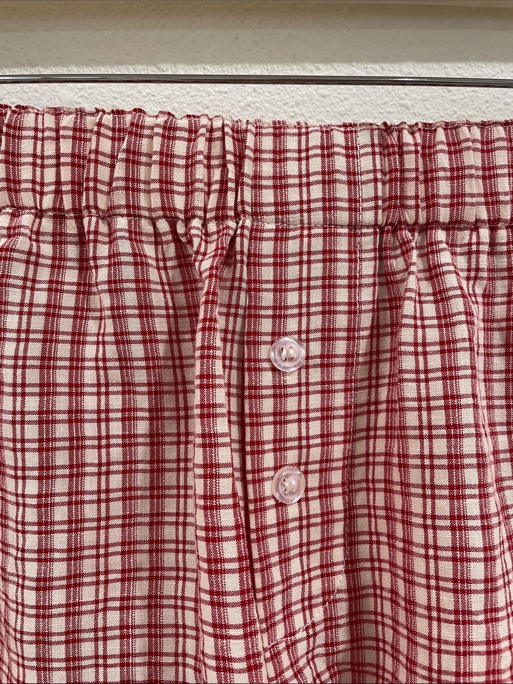 BLVD OF DREAMS Red Gingham Ruffle Boxer Shorts Coquette Cottagecore Milkmaid - Picture 3 of 6